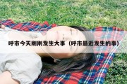 呼市今天刚刚发生大事（呼市最近发生的事）