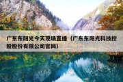 广东东阳光今天现场直播（广东东阳光科技控股股份有限公司官网）