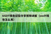 USDT钱包经验分享视频讲解（usdt钱包怎么用）