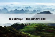 看足球的app（看足球的APP是啥）