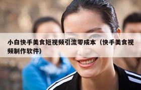 小白快手美食短视频引流零成本（快手美食视频制作软件）