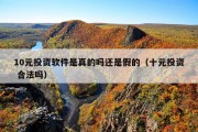 10元投资软件是真的吗还是假的（十元投资 合法吗）