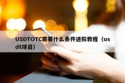 USDTOTC需要什么条件进阶教程（usdt项目）