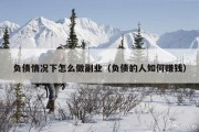 负债情况下怎么做副业（负债的人如何赚钱）