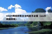 USDT跨境转账合法吗新手必看（usdt跨国转账）
