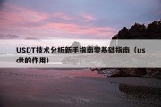 USDT技术分析新手指南零基础指南（usdt的作用）