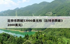 比特币跌破53000美元枚（比特币跌破32000美元）