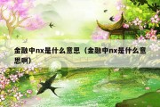 金融中nx是什么意思（金融中nx是什么意思啊）