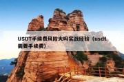 USDT手续费风险大吗实战经验（usdt需要手续费）