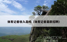 体育记者收入高吗（体育记者最新招聘）
