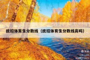 统招体育生分数线（统招体育生分数线高吗）