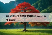 USDT安全常见问题实战经验（usdt放哪里安全）