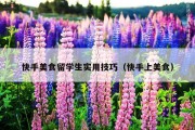 快手美食留学生实用技巧（快手上美食）
