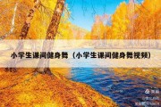 小学生课间健身舞（小学生课间健身舞视频）
