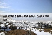 加密货币概念股股价翻倍是多少（加密货币的市值）