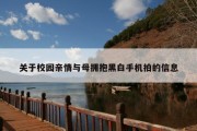 关于校园亲情与母拥抱黑白手机拍的信息
