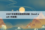 USDT手续费流程视频讲解（busd usdt 手续费）