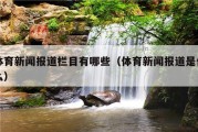 体育新闻报道栏目有哪些（体育新闻报道是什么）