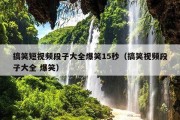 搞笑短视频段子大全爆笑15秒（搞笑视频段子大全 爆笑）