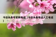 今日头条号官网电话（今日头条电话人工电话）