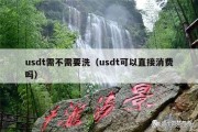 usdt需不需要洗（usdt可以直接消费吗）