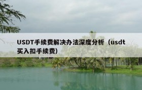 USDT手续费解决办法深度分析（usdt买入扣手续费）