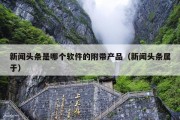 新闻头条是哪个软件的附带产品（新闻头条属于）