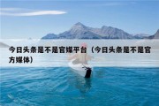 今日头条是不是官媒平台（今日头条是不是官方媒体）