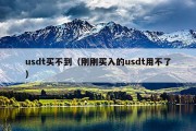 usdt买不到（刚刚买入的usdt用不了）