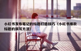 小红书发布笔记的标题打造技巧（小红书爆款标题的撰写方法）