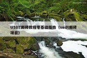 USDT搬砖教程零基础指南（usdt搬砖项目）