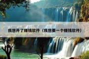 我想开了赚钱软件（我想要一个赚钱软件）