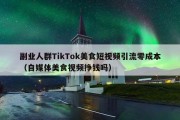副业人群TikTok美食短视频引流零成本（自媒体美食视频挣钱吗）