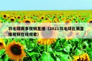 羽毛球赛事视频直播（2021羽毛球比赛直播视频在线观看）
