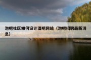 泡吧社区如何设计酒吧网站（泡吧招聘最新消息）
