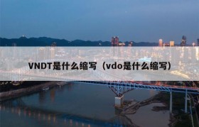 VNDT是什么缩写（vdo是什么缩写）