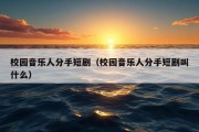 校园音乐人分手短剧（校园音乐人分手短剧叫什么）