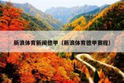 新浪体育新闻德甲（新浪体育德甲赛程）