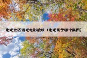 泡吧社区酒吧电影放映（泡吧属于哪个集团）