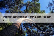 泡吧社区酒吧时尚活动（泡吧是网吧还是酒吧）