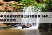 手机挣钱最快的软件正版下载免费（手机上挣钱最快的软件）