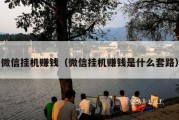 微信挂机赚钱（微信挂机赚钱是什么套路）