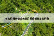 包含校园亲情逆袭胶片质感相机拍的词条