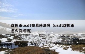 虚拟币usdt交易违法吗（usdt虚拟币怎么变成钱）