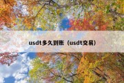 usdt多久到账（usdt交易）
