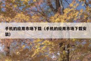 手机的应用市场下载（手机的应用市场下载安装）
