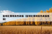 篮球比赛球员热身操（篮球比赛球员热身操视频）