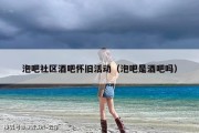 泡吧社区酒吧怀旧活动（泡吧是酒吧吗）