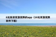 6元投资买涨买跌的app（10元买涨买跌软件下载）