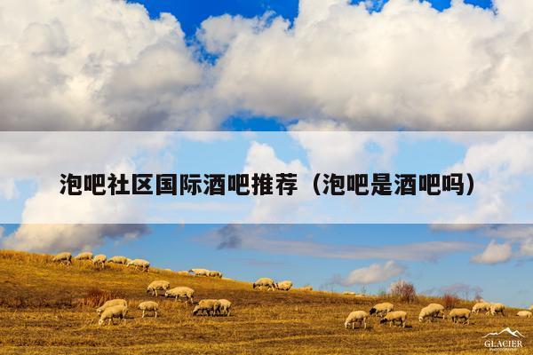 泡吧社区国际酒吧推荐（泡吧是酒吧吗）